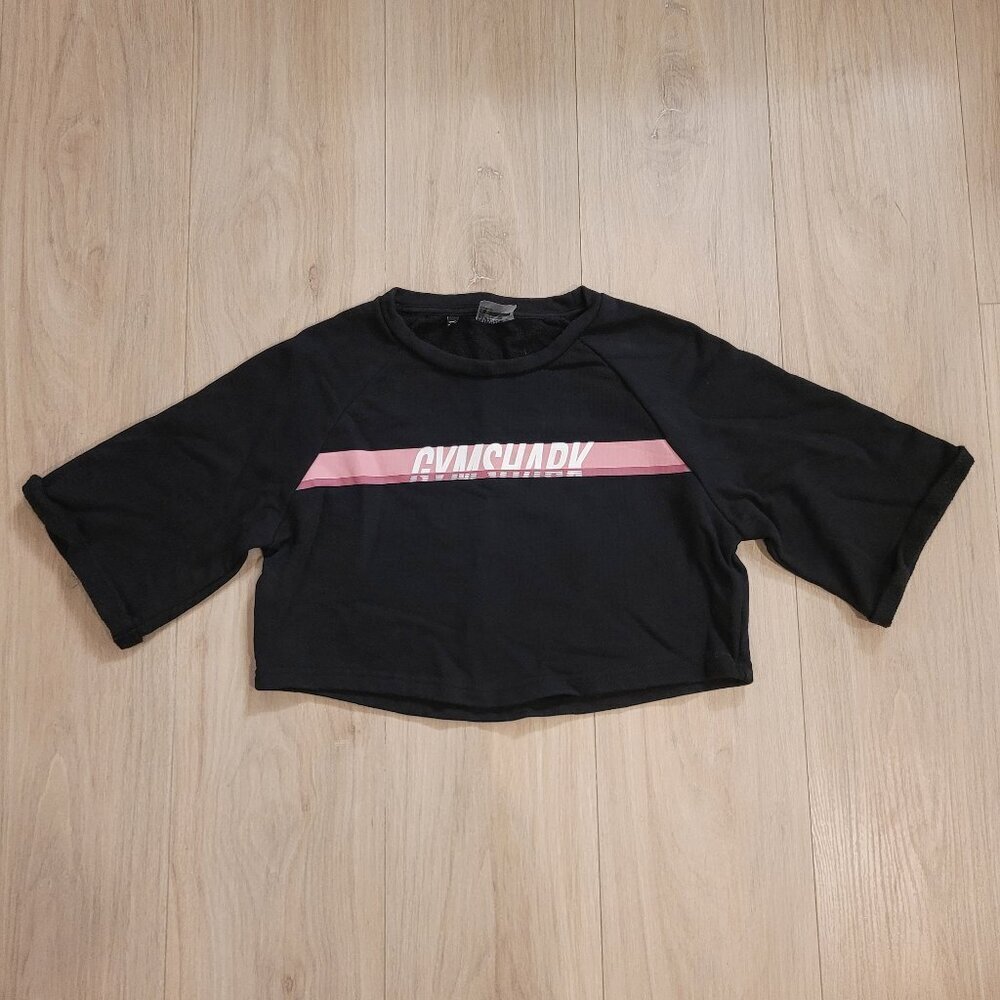 GYMSHARK | Cropped Sweatshirt Cotton T-Shirt | Sz. M